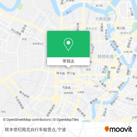 联丰世纪苑北自行车租赁点地图