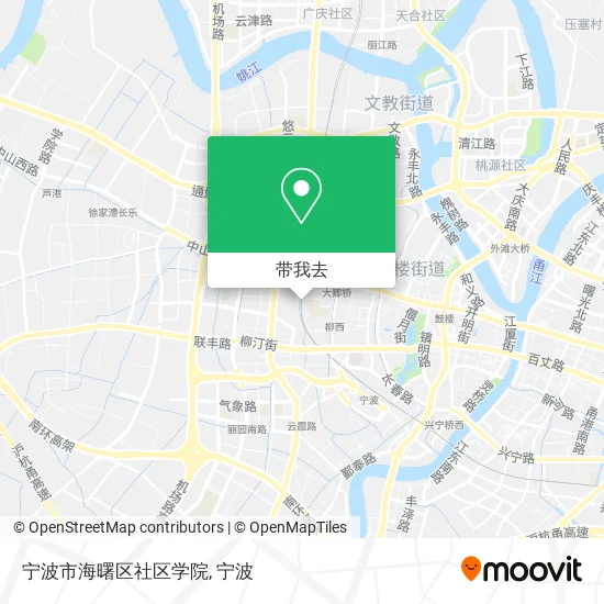 宁波市海曙区社区学院地图