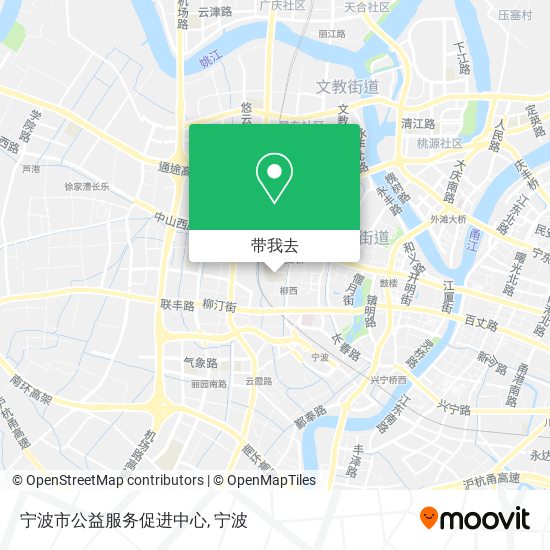 宁波市公益服务促进中心地图