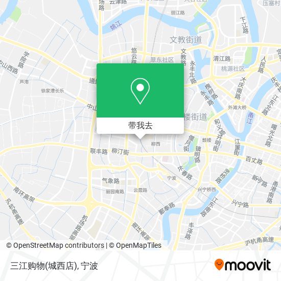 三江购物(城西店)地图