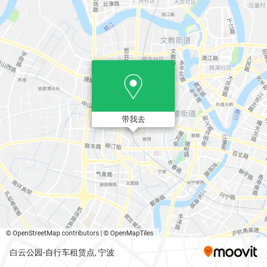 白云公园-自行车租赁点地图