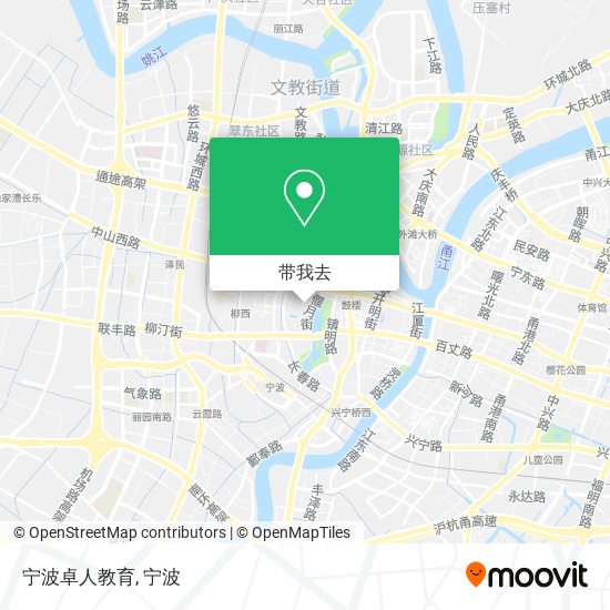 宁波卓人教育地图