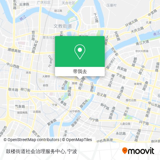 鼓楼街道社会治理服务中心地图