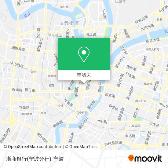 浙商银行(宁波分行)地图
