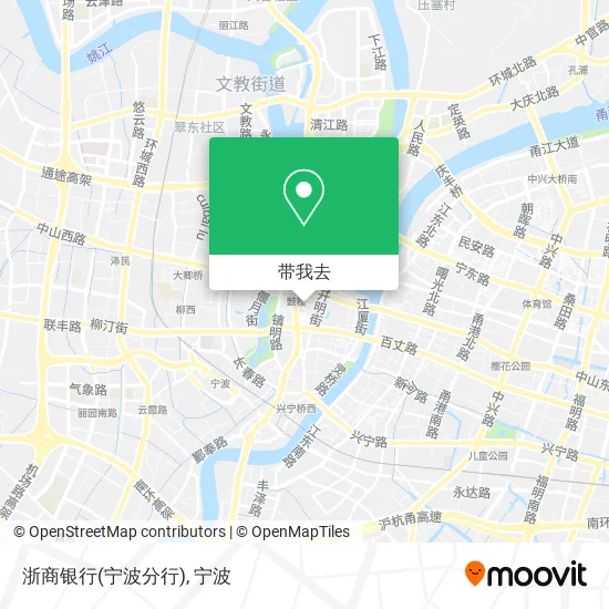 浙商银行(宁波分行)地图