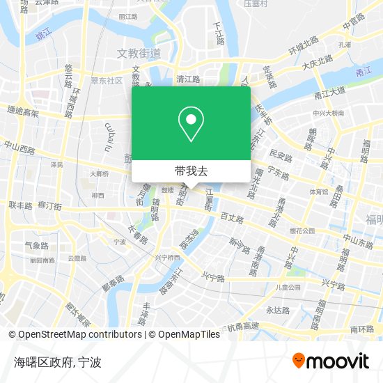 海曙区政府地图