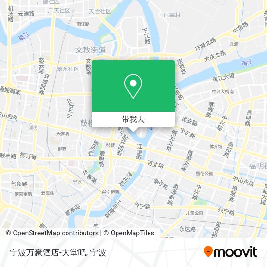 宁波万豪酒店-大堂吧地图