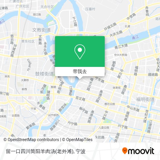 留一口四川简阳羊肉汤(老外滩)地图