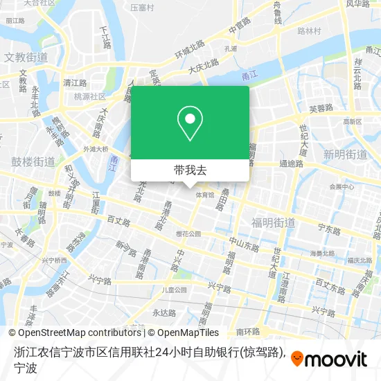 浙江农信宁波市区信用联社24小时自助银行(惊驾路)地图