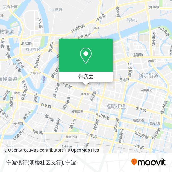 宁波银行(明楼社区支行)地图