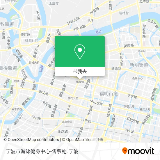 宁波市游泳健身中心-售票处地图