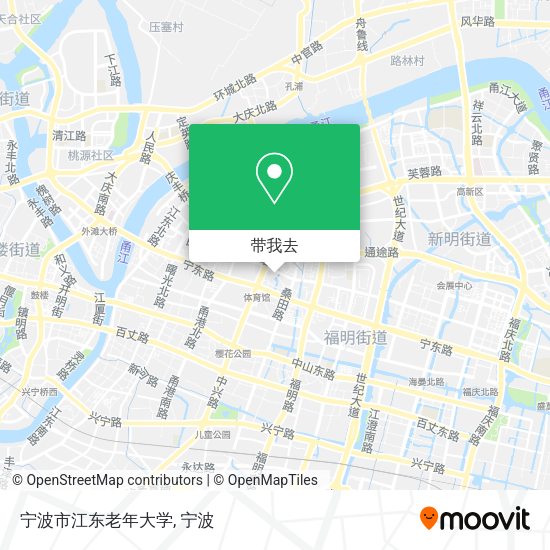 宁波市江东老年大学地图