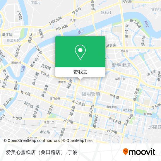 爱美心蛋糕店（桑田路店）地图