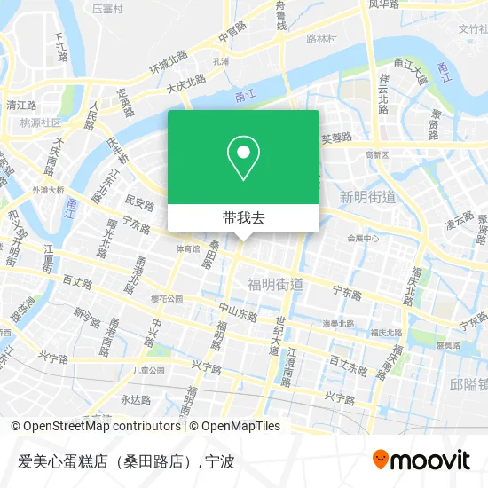 爱美心蛋糕店（桑田路店）地图