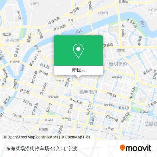 东海菜场沿街停车场-出入口地图