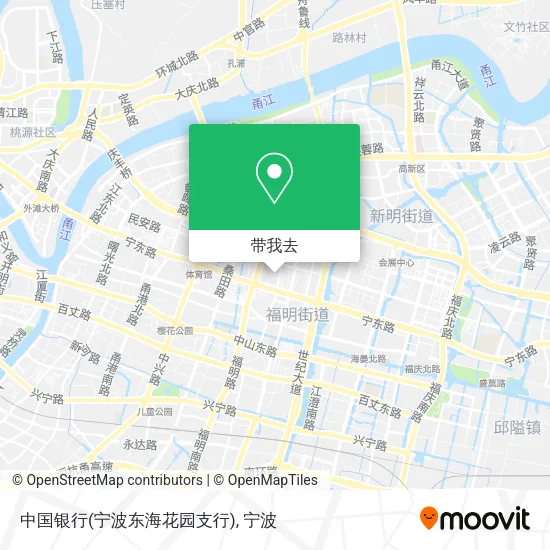 中国银行(宁波东海花园支行)地图