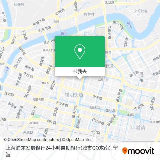 上海浦东发展银行24小时自助银行(城市QQ东南)地图