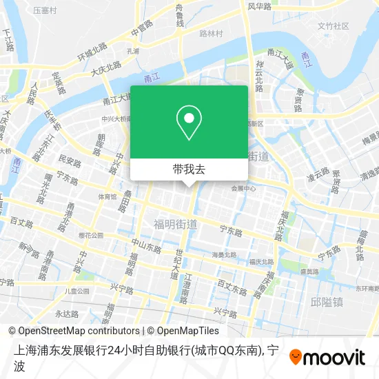 上海浦东发展银行24小时自助银行(城市QQ东南)地图
