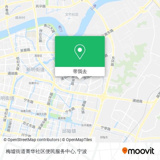 梅墟街道菁华社区便民服务中心地图