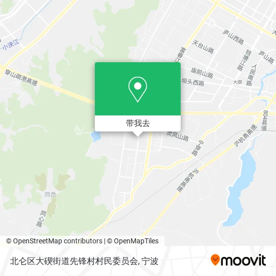 北仑区大碶街道先锋村村民委员会地图