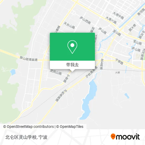 北仑区灵山学校地图