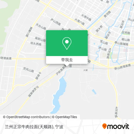 兰州正宗牛肉拉面(天顺路)地图