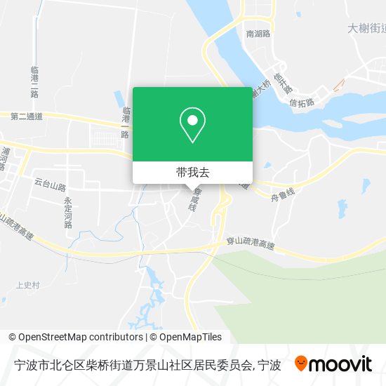 宁波市北仑区柴桥街道万景山社区居民委员会地图