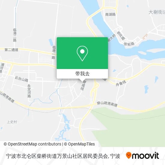 宁波市北仑区柴桥街道万景山社区居民委员会地图