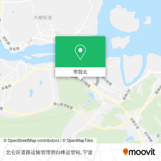 北仑区道路运输管理所白峰运管站地图