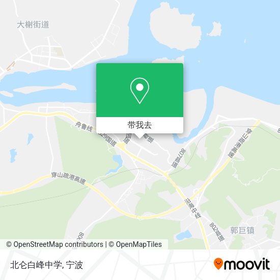 北仑白峰中学地图