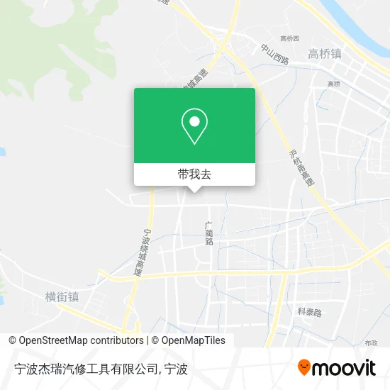 宁波杰瑞汽修工具有限公司地图