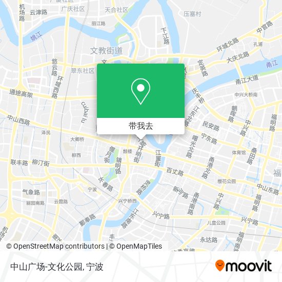中山广场-文化公园地图