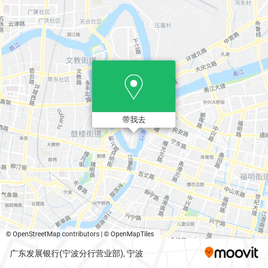 广东发展银行(宁波分行营业部)地图