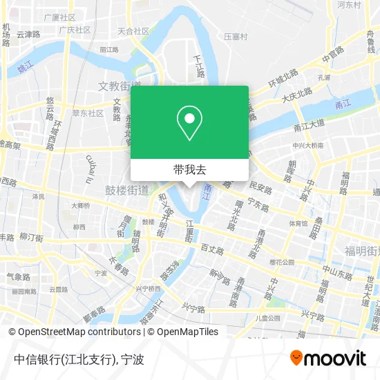 中信银行(江北支行)地图