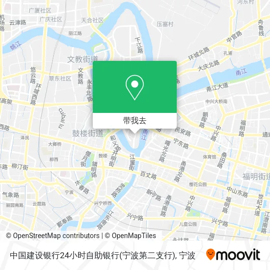 中国建设银行24小时自助银行(宁波第二支行)地图