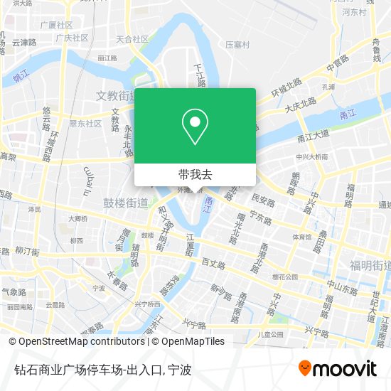 钻石商业广场停车场-出入口地图