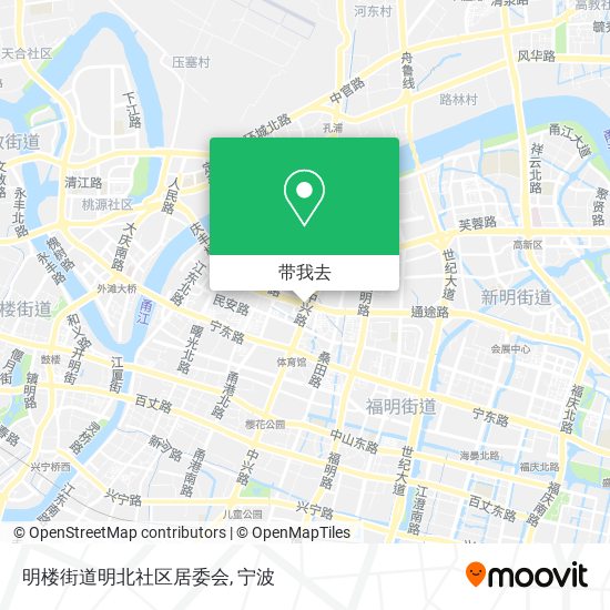 明楼街道明北社区居委会地图