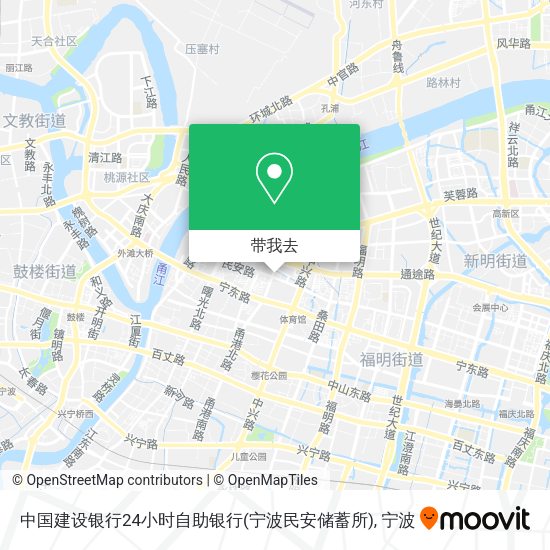 中国建设银行24小时自助银行(宁波民安储蓄所)地图