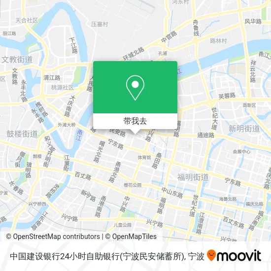 中国建设银行24小时自助银行(宁波民安储蓄所)地图