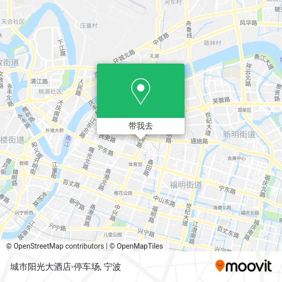 城市阳光大酒店-停车场地图