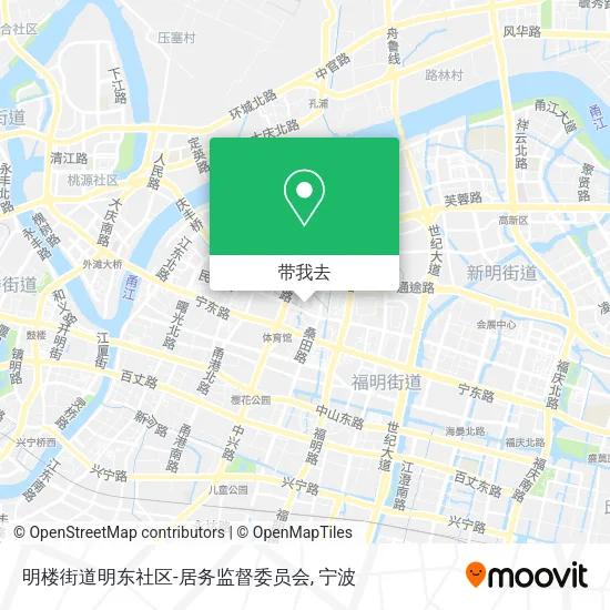 明楼街道明东社区-居务监督委员会地图