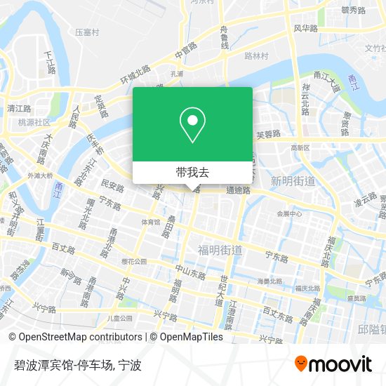碧波潭宾馆-停车场地图