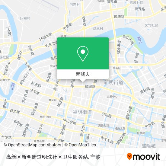 高新区新明街道明珠社区卫生服务站地图