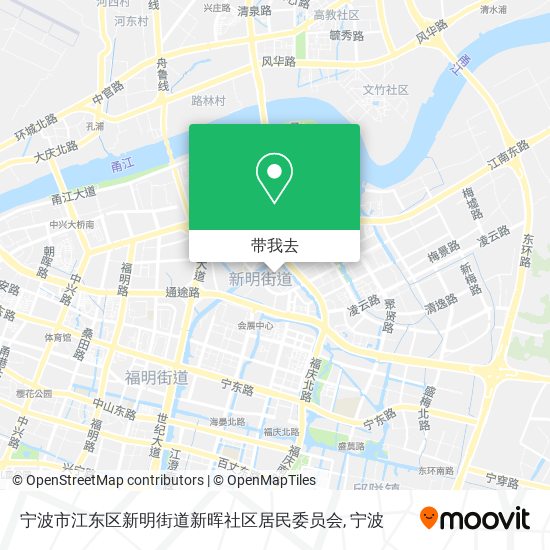 宁波市江东区新明街道新晖社区居民委员会地图