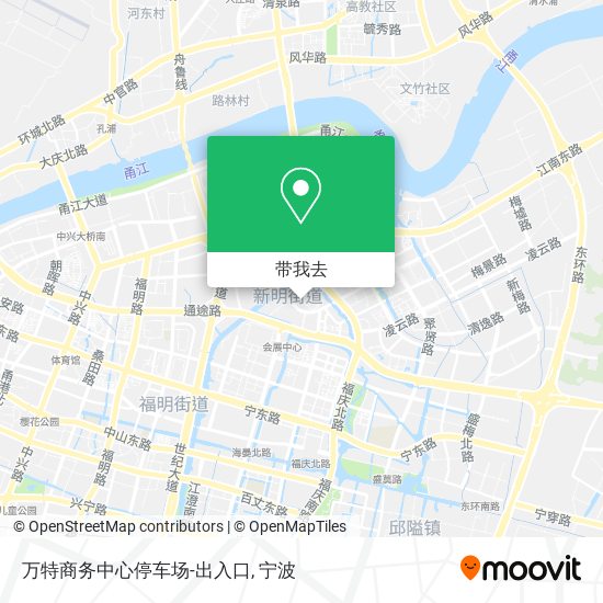 万特商务中心停车场-出入口地图