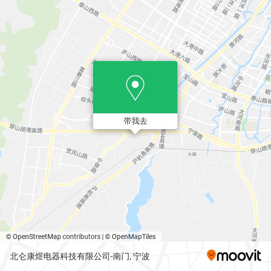 北仑康煜电器科技有限公司-南门地图