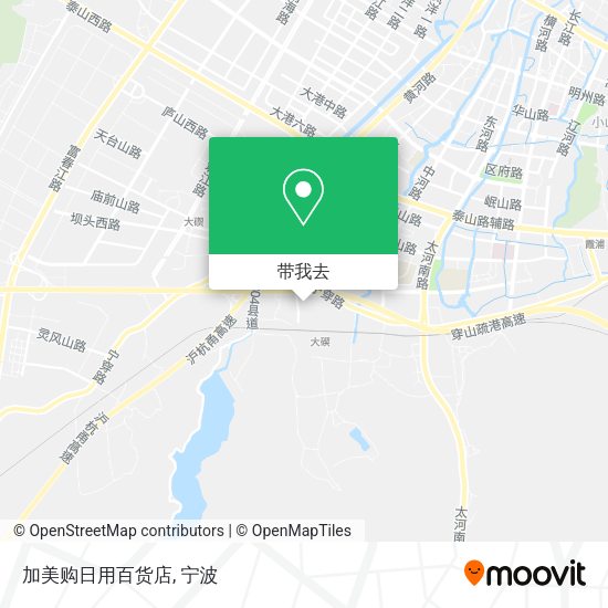 加美购日用百货店地图