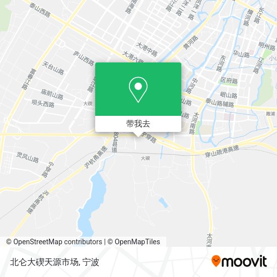北仑大碶天源市场地图