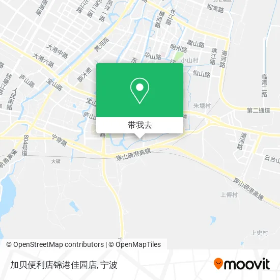 加贝便利店锦港佳园店地图