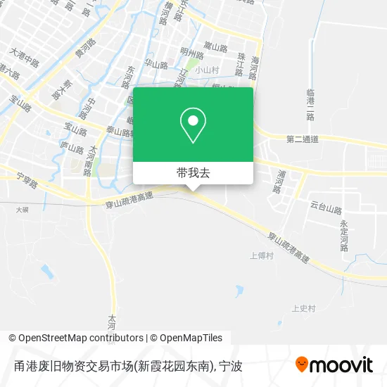 甬港废旧物资交易市场(新霞花园东南)地图